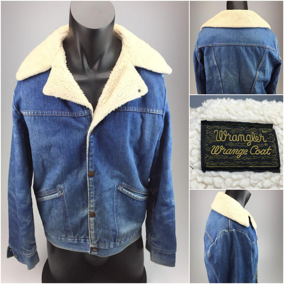 vintage wrangler sherpa jacket